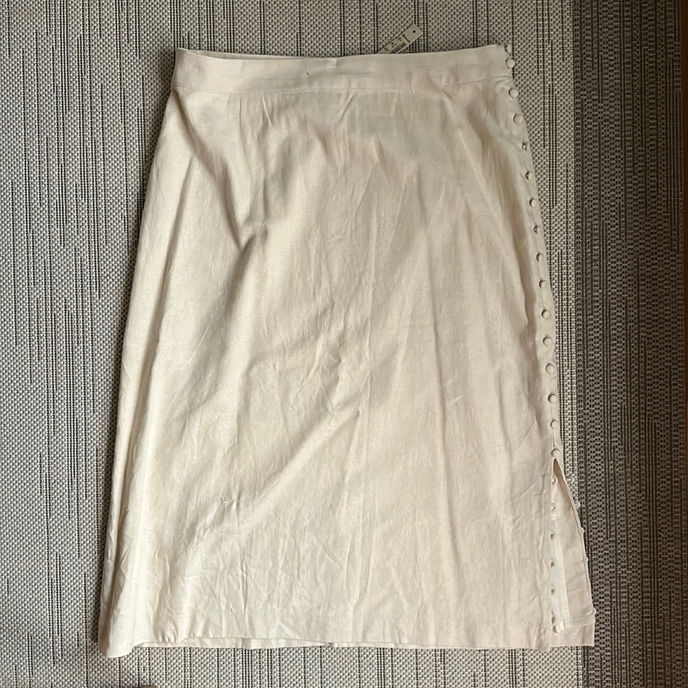 Madewell Button Slit Midi Skirt